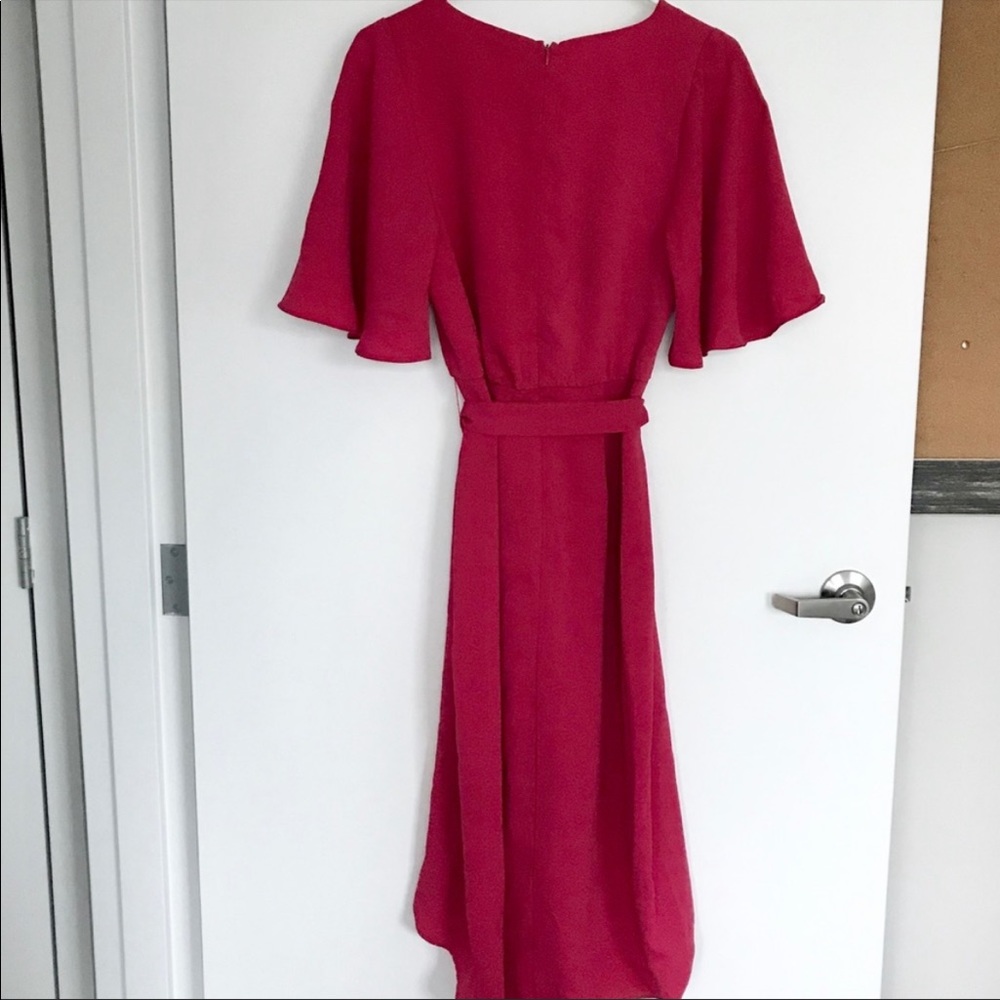Cooper St - Raspberry Wrap-Style Dress - Picture 4 of 5
